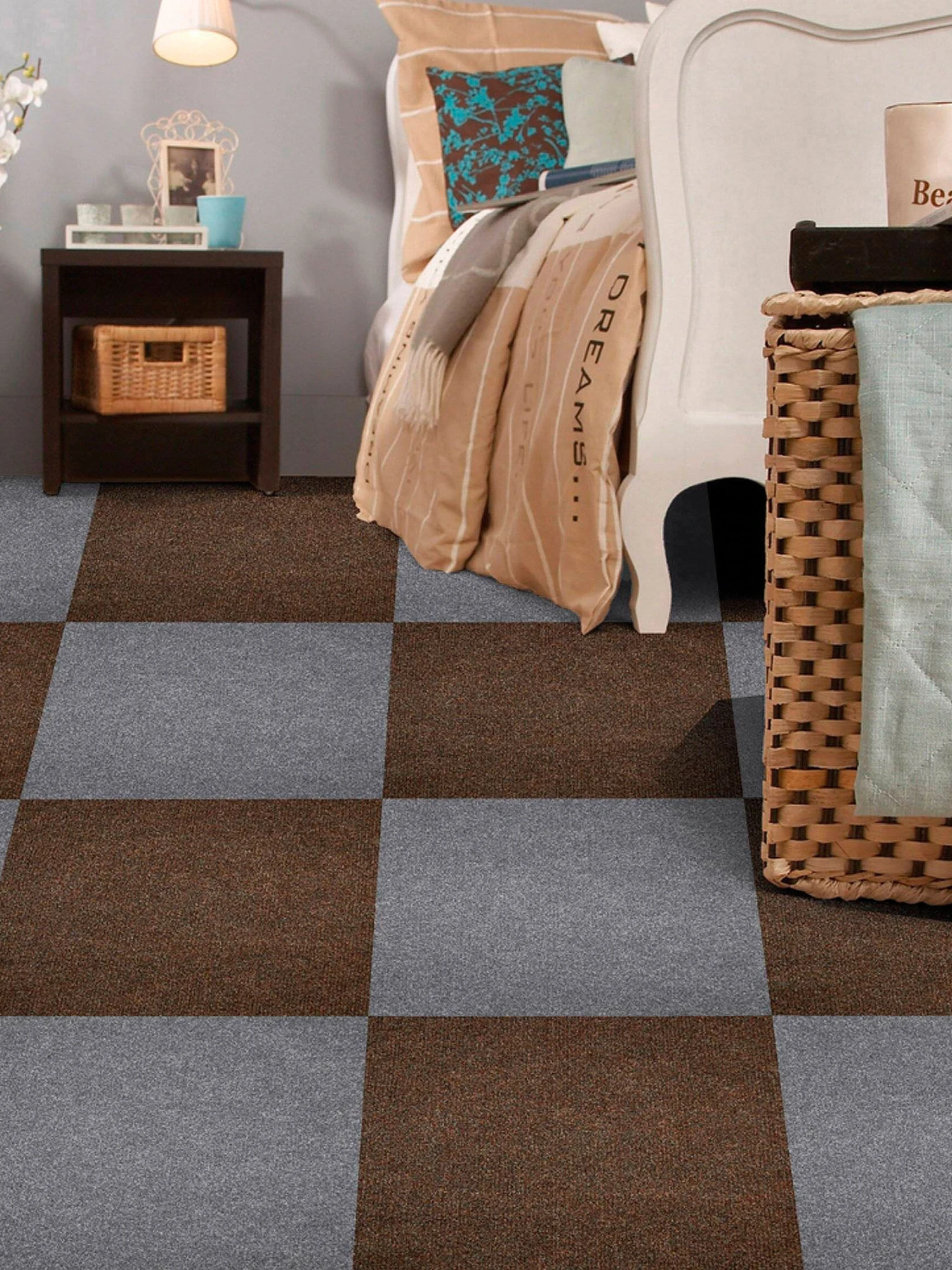 Teppichbodenfliese, Silber Teppichbodenfliese, Silber -Einrichtungsgegenstände Geschäft 2995 11088 Milieu