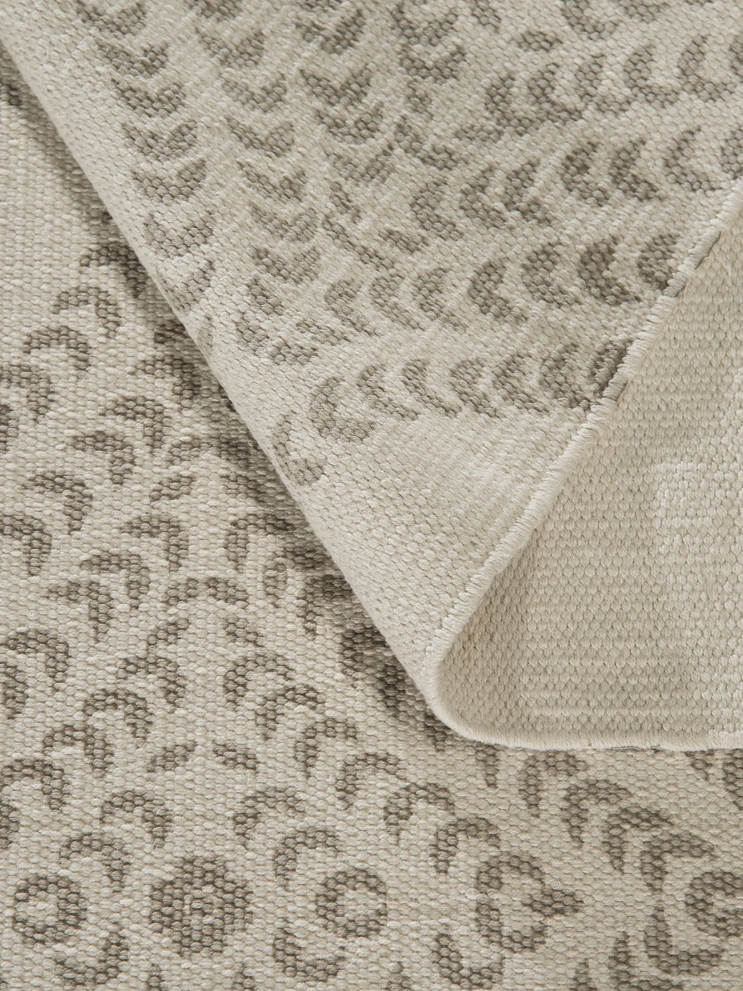 Baumwoll-Teppich, Grey Baumwoll-Teppich, Grey -Einrichtungsgegenstände Geschäft Ajala FlachgewebeTeppich Grau Grey 170x240 wel