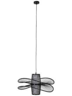 Hängeleuchte, Schwarz -Einrichtungsgegenstände Geschäft AkiFiligree Haengeleuchte Schwarz 60x60x32 per3