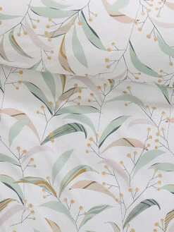 Renforcé-Bettwäsche, Lindgrün -Einrichtungsgegenstände Geschäft Alamea Bettwaesche Gruen Lindgruen 135x200 lup