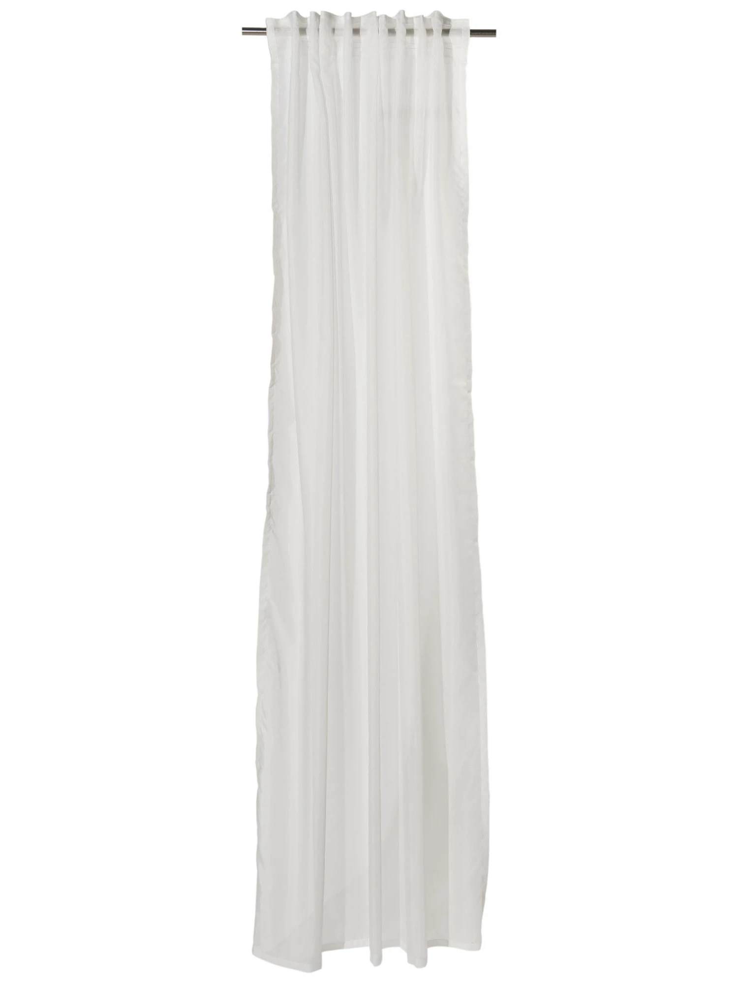 Vorhang mit Gardinenband, Ecru Vorhang Mit Gardinenband, Ecru -Einrichtungsgegenstände Geschäft Amalia Gardine verdeckteSchlaufe creme ecru 140x245 pla1