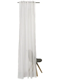 Vorhang Mit Gardinenband, Ecru 4 Vorhang Mit Gardinenband, Ecru -Einrichtungsgegenstände Geschäft Amalia Gardine verdeckteSchlaufe creme ecru 140x245 pla2