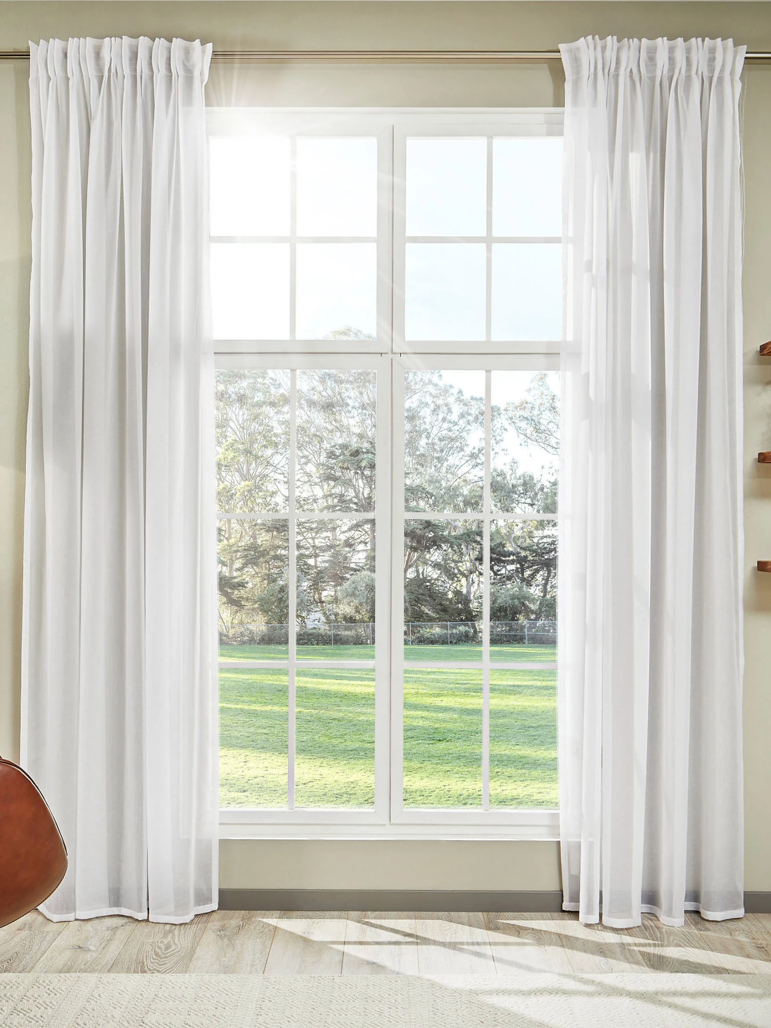 Vorhang mit Gardinenband, Weiss Vorhang Mit Gardinenband, Weiss -Einrichtungsgegenstände Geschäft Amalia Gardine verdeckteSchlaufe weiss 140x245 mil