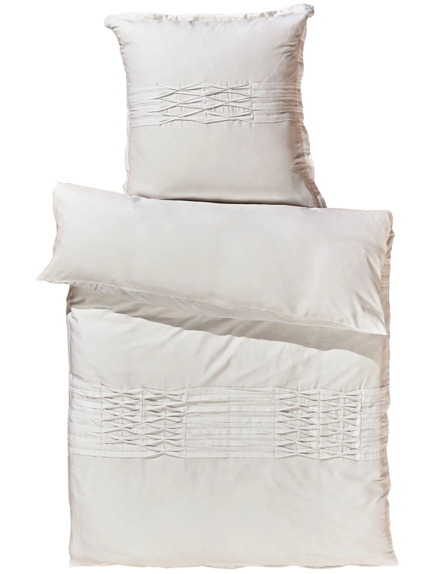 Bettwäsche, Weiss Bettwäsche, Weiss -Einrichtungsgegenstände Geschäft Amari Bettwaesche Weiss 135x200 pla2