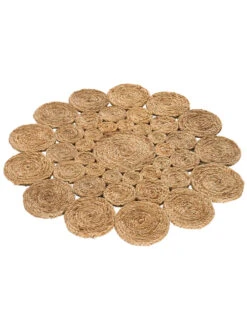 Jute-Teppich, Nature -Einrichtungsgegenstände Geschäft Antella JuteTeppich Braun Nature 90rund fper