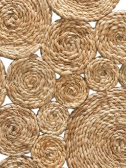 Jute-Teppich, Nature -Einrichtungsgegenstände Geschäft Antella JuteTeppich Braun Nature 90rund lup