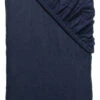 Flanell-Spannbetttuch, Dunkelblau 1 Flanell-Spannbetttuch, Dunkelblau -Einrichtungsgegenstände Geschäft Arosa Spannbetttuch Dunkelblau 100x200 pla