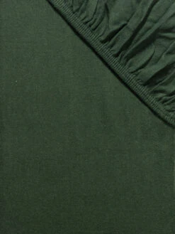 Flanell-Spannbetttuch, Tannengrün -Einrichtungsgegenstände Geschäft Arosa Spannbetttuch gruen Tannengruen lup2