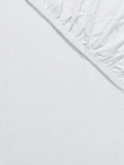 Flanell-Spannbetttuch, Weiss -Einrichtungsgegenstände Geschäft Arosa Spannbetttuch weiss lup2