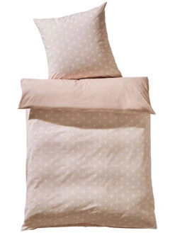 Renforcé-Bettwäsche, Samtrosa -Einrichtungsgegenstände Geschäft Babida Bettwaesche Rosa Samtrosa 135x200 pla