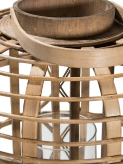 Laterne, Natural -Einrichtungsgegenstände Geschäft Balaro Laterne Braun Natural 32x32x45 lup