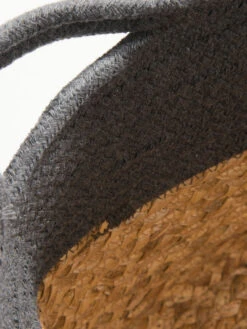 Korb, Anthrazit/Natur 4 Korb, Anthrazit/Natur -Einrichtungsgegenstände Geschäft Bandra Korb Dunkelgrau AnthrazitNatur 30x30x26 lup2