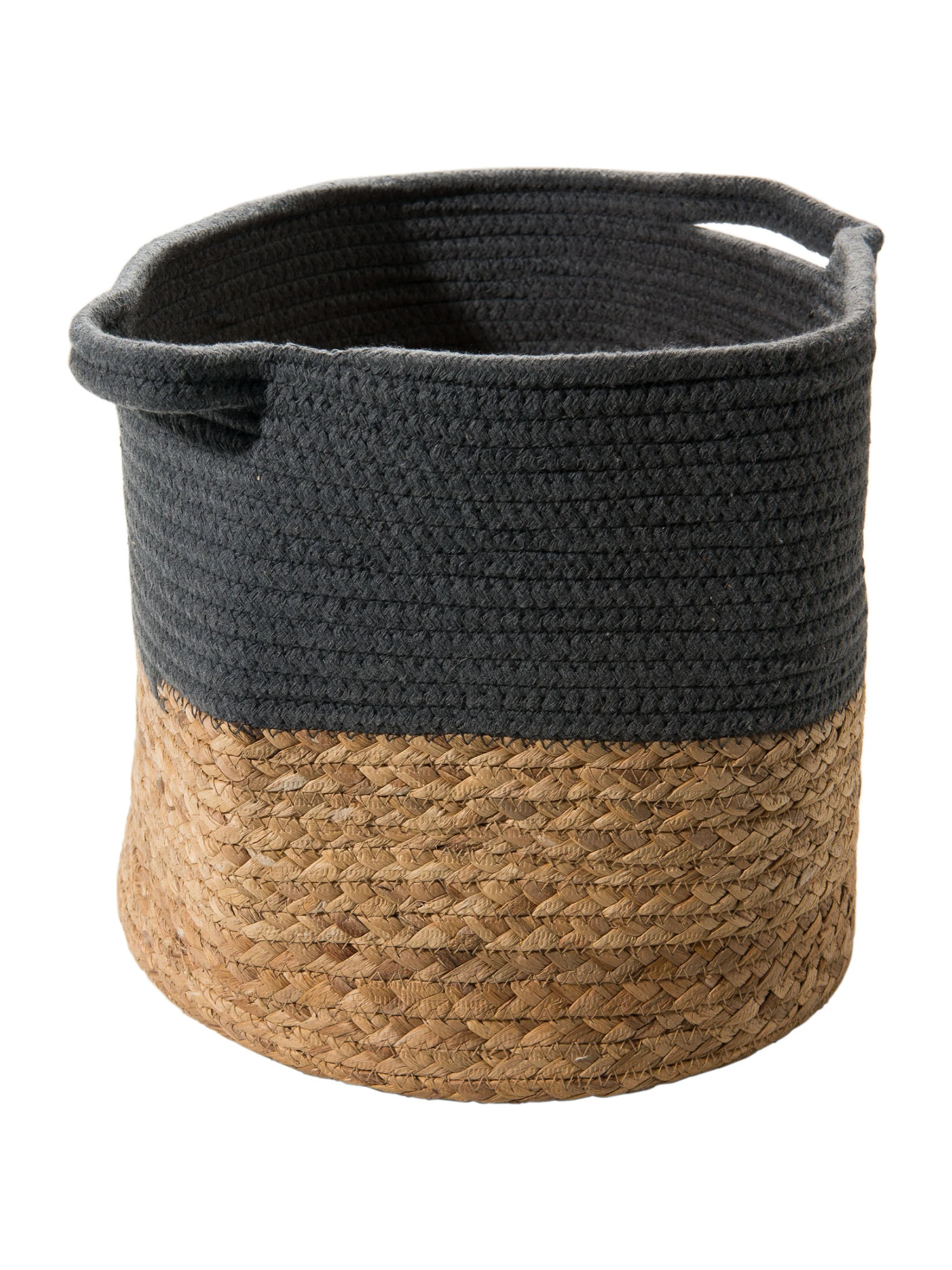 Korb, Anthrazit/Natur Korb, Anthrazit/Natur -Einrichtungsgegenstände Geschäft Bandra Korb Dunkelgrau AnthrazitNatur 30x30x26 per