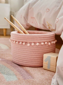 Korb, Samtpink 5 Korb, Samtpink -Einrichtungsgegenstände Geschäft BasketPinky Korb Rosa Samtpink mil
