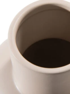 Vase, Beige -Einrichtungsgegenstände Geschäft Belly Vase Creme Beige 15x15x18 lup1