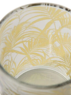 Teelichthalter, Hellbeige -Einrichtungsgegenstände Geschäft Blattschliff Teelichthalter Gold Hellbeige 10x10x122C5 lup1