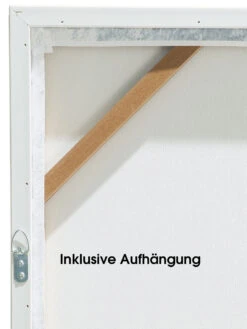 Leinwand-Druck-gerahmt, Hellgraublau -Einrichtungsgegenstände Geschäft Bluera Druckgerahmt Hellblau Hellgraublau 50x70 ruk