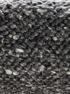 Woll-Teppich, Black -Einrichtungsgegenstände Geschäft Borgholm Handwebteppich schwarz black lup