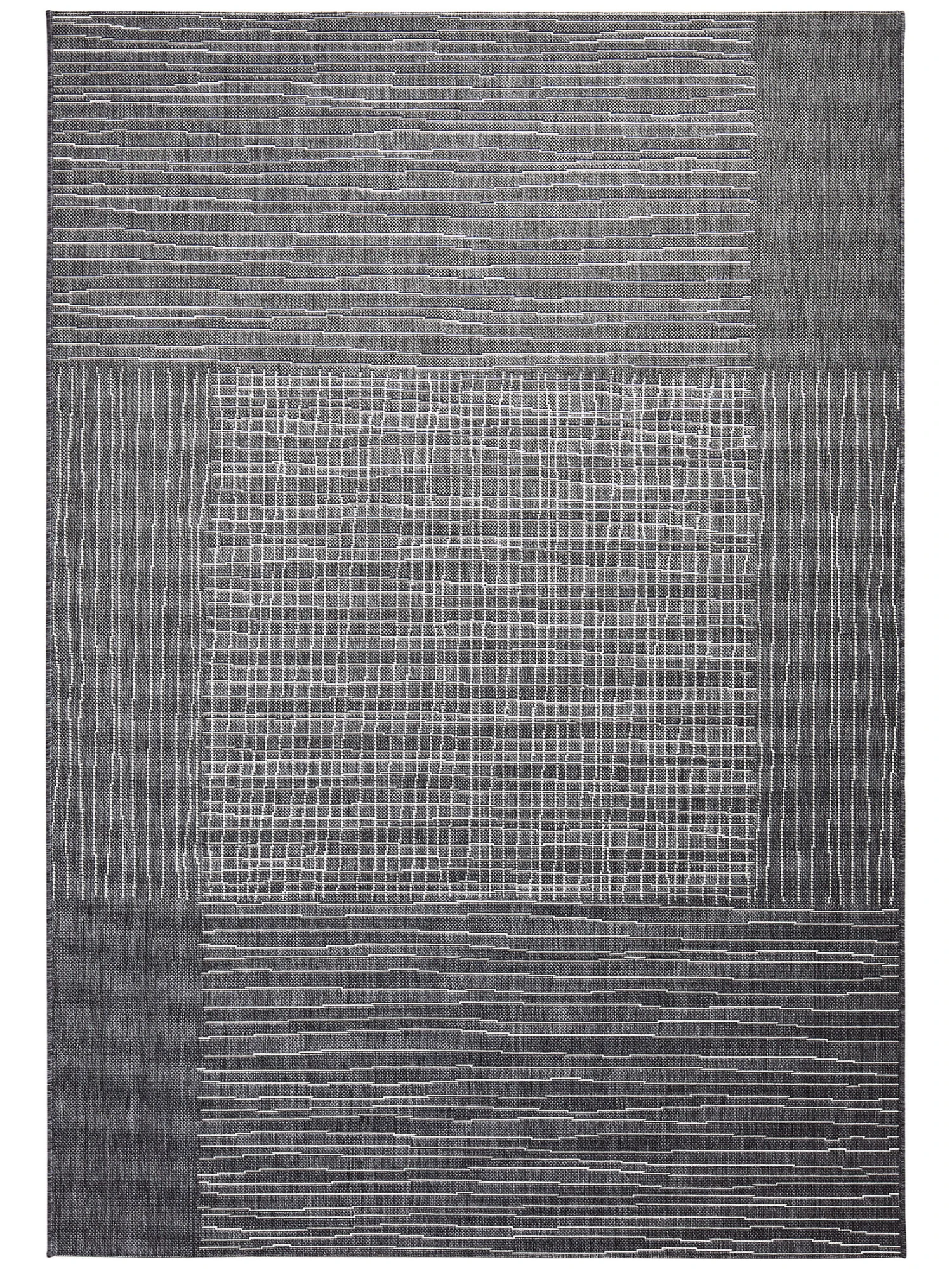 Outdoor-Teppich, Dunkelgrau Outdoor-Teppich, Dunkelgrau -Einrichtungsgegenstände Geschäft Borgsum OutdoorTeppich Dunkelgrau Anthrazit 160x230 pla