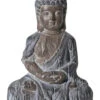 Figur, Grau -Einrichtungsgegenstände Geschäft BuddhaSmile Figur Braun Grau 17x24x34 per1
