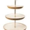 Deko-Etagere, Weiss -Einrichtungsgegenstände Geschäft CakeStand DekoEtagere Weiss 30x30x48 per