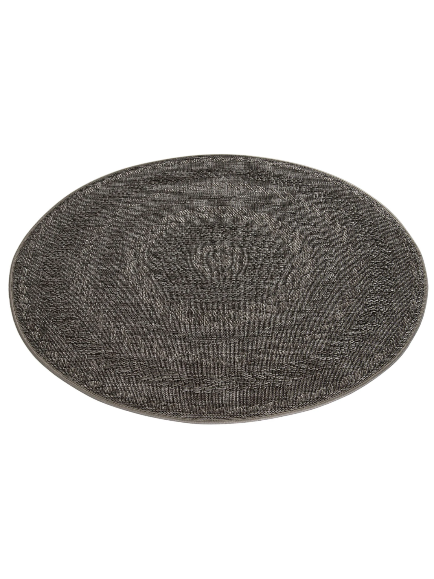 Outdoor-Teppich, Schiefer Outdoor-Teppich, Schiefer -Einrichtungsgegenstände Geschäft Camino Outdoor Teppich Dunkelgrau Schiefer 120rund fper