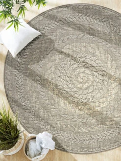 Outdoor-Teppich, Steingrau