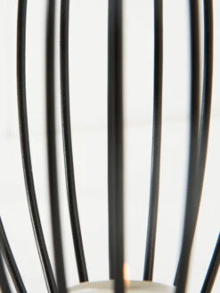 Teelichthalter, Black -Einrichtungsgegenstände Geschäft CandleBall Teelichthalter Schwarz Black 18x18x172C1 lup2