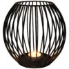 Teelichthalter, Black -Einrichtungsgegenstände Geschäft CandleBall Teelichthalter Schwarz Black 18x18x172C1 per2