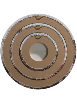 Leinwand Druck, Dunkelbeige -Einrichtungsgegenstände Geschäft Canvas3er Bild Natur Grau Dunkelbeige 40rund ruk