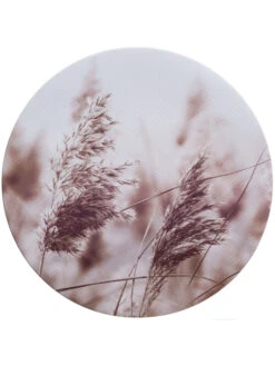 Leinwand Druck, Hellbraun -Einrichtungsgegenstände Geschäft Canvas3er Bild Pampas rosa Multicolor 40rund pla