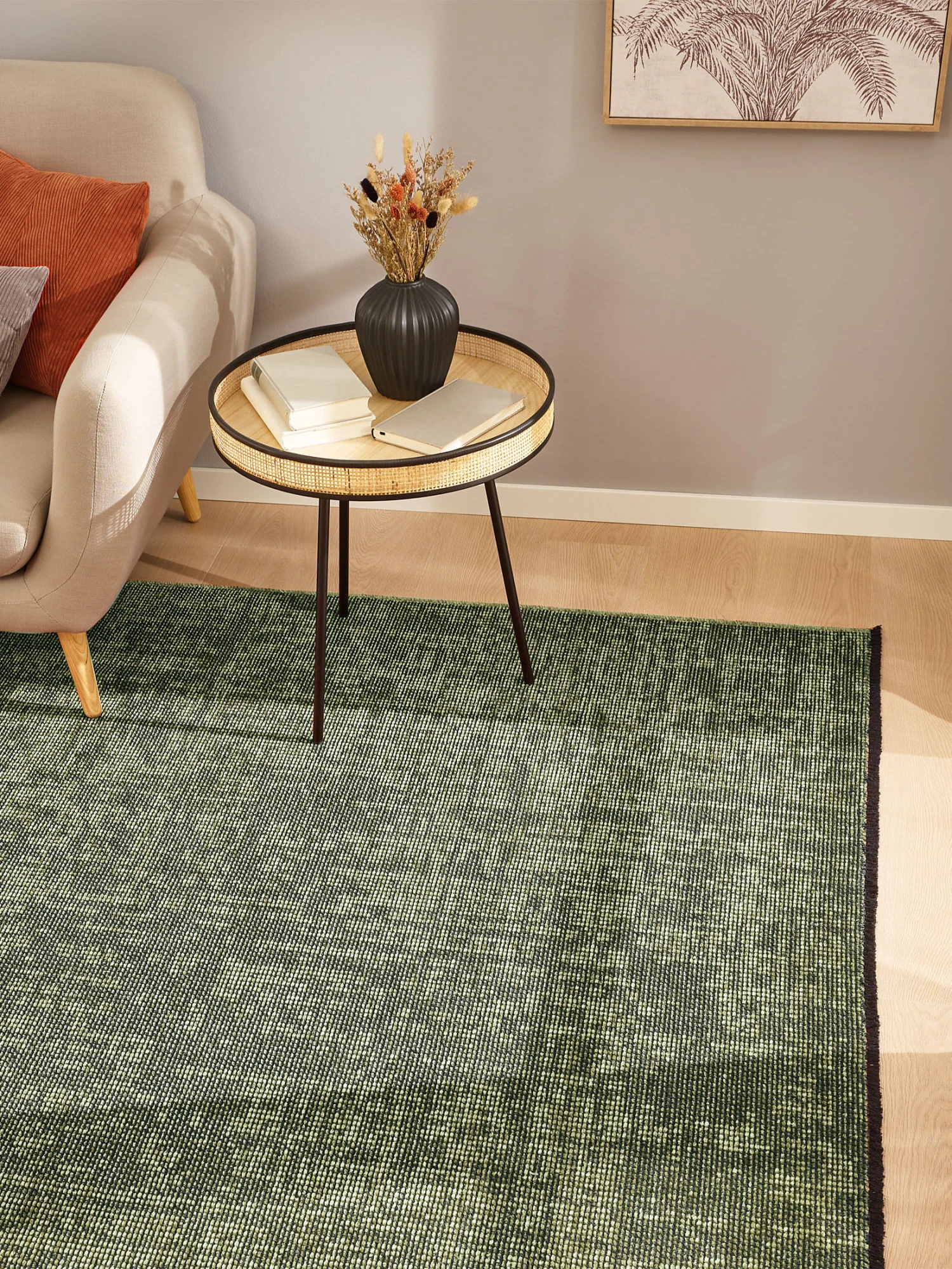 Moderner Teppich, Moosgrün Moderner Teppich, Moosgrün -Einrichtungsgegenstände Geschäft Cardiff ModernerTeppich Gruen Moosgruen 160x230 mil