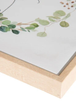 Leinwand-Druck-gerahmt, Weiss/Grün 5 Leinwand-Druck-gerahmt, Weiss/Grün -Einrichtungsgegenstände Geschäft ChooseJoy Druckgerahmt Gruen WeissGruen 32x32 lup2