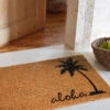 Fußmatte, Aloha -Einrichtungsgegenstände Geschäft Cochin Fussmatte Braun Aloha 45x75 mil