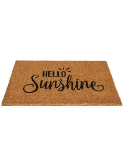 Fußmatte, Hello Sunshine -Einrichtungsgegenstände Geschäft Cochin Fussmatte Braun HelloSunshine 45x75 per