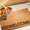 Fußmatte, Welcome -Einrichtungsgegenstände Geschäft Cochin Fussmatte Braun Welcome 45x75 mil