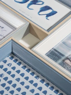 Bilderrahmen, Grau/Blau -Einrichtungsgegenstände Geschäft CollageSea Bilderrahmen Blau GrauBlau 10x15 lup2