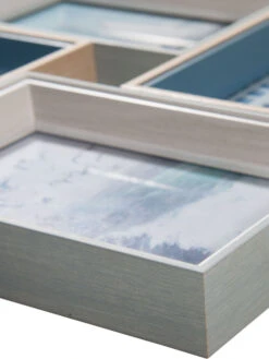 Bilderrahmen, Grau/Blau -Einrichtungsgegenstände Geschäft CollageSea Bilderrahmen Blau GrauBlau 10x15 lup3