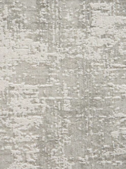 Vintage-Teppich, Mattsilber -Einrichtungsgegenstände Geschäft Cornhill DesignerTeppich hellgrau Mattsilber 160x230 lup