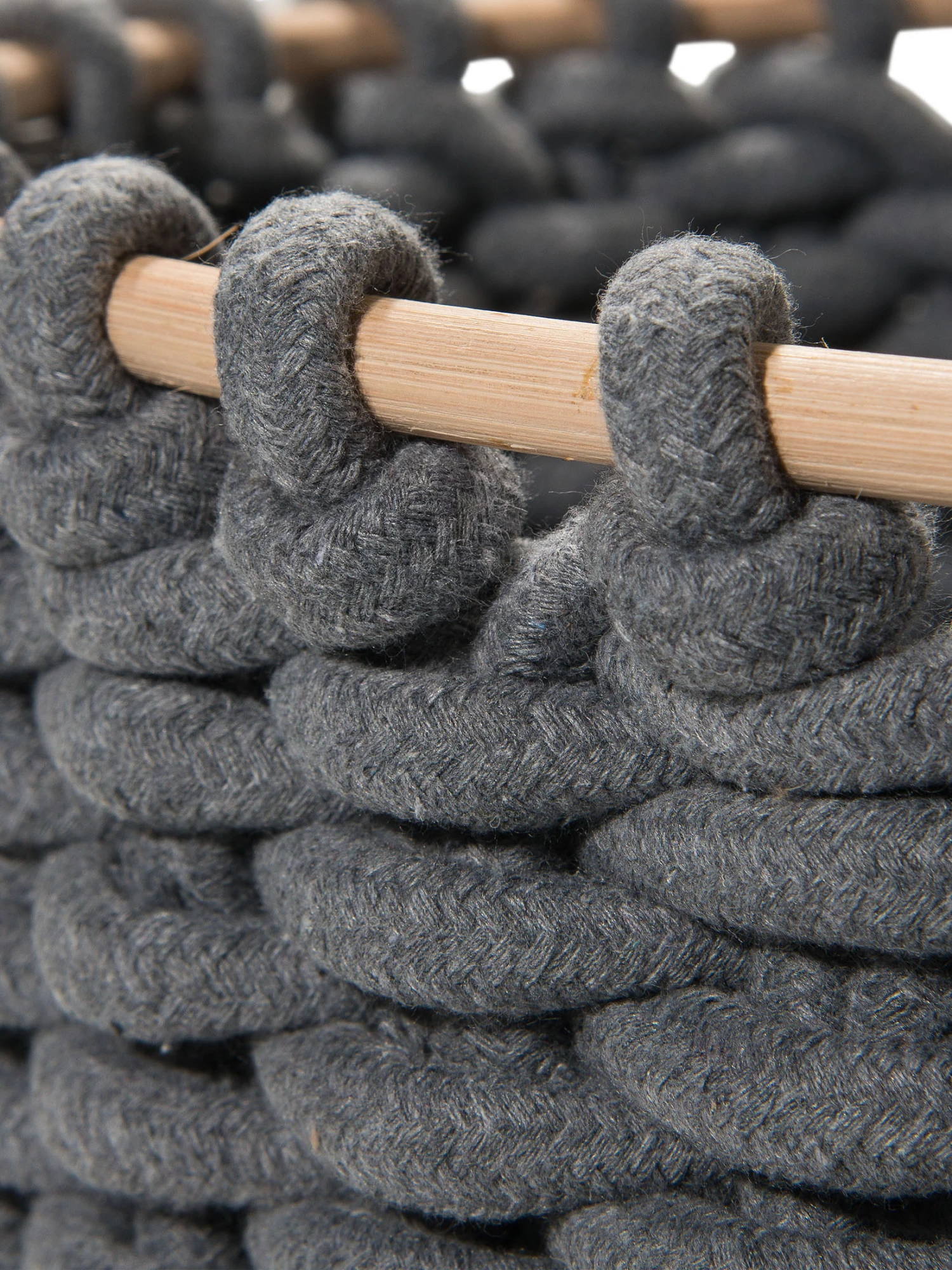 Korb, Anthrazit Korb, Anthrazit -Einrichtungsgegenstände Geschäft Cotiri Korb Dunkelgrau Anthrazit 35x35x20 lup1