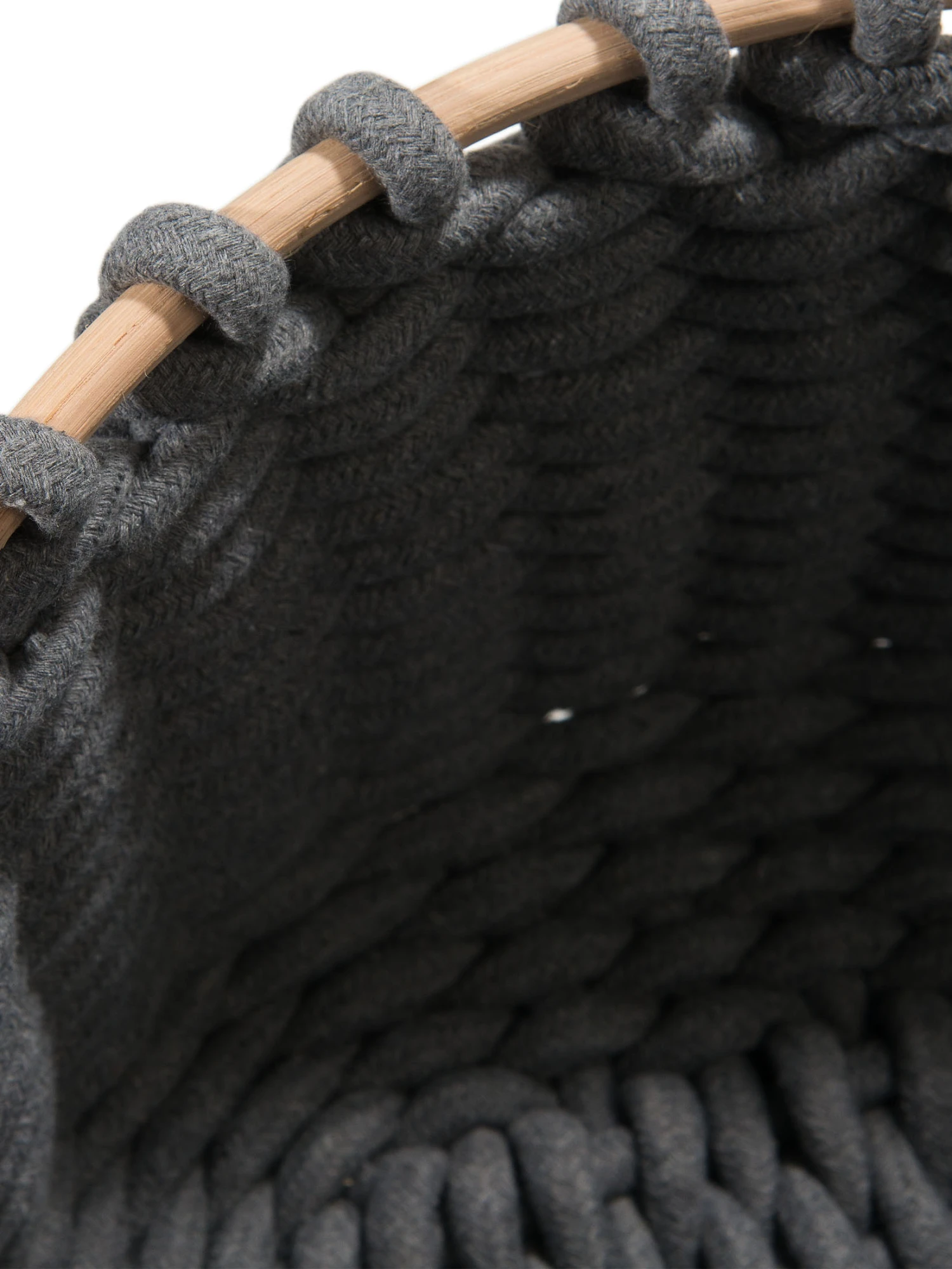 Korb, Anthrazit Korb, Anthrazit -Einrichtungsgegenstände Geschäft Cotiri Korb Dunkelgrau Anthrazit 35x35x20 lup2