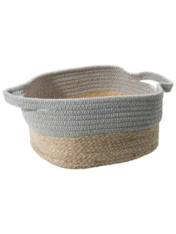 Korb, Grau/Beige