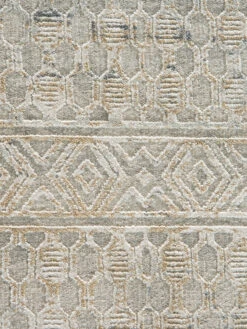 Vintage-Teppich, Antiksilber -Einrichtungsgegenstände Geschäft Cullen DesignerTeppich hellgrau Antiksilber 160x230 lup2