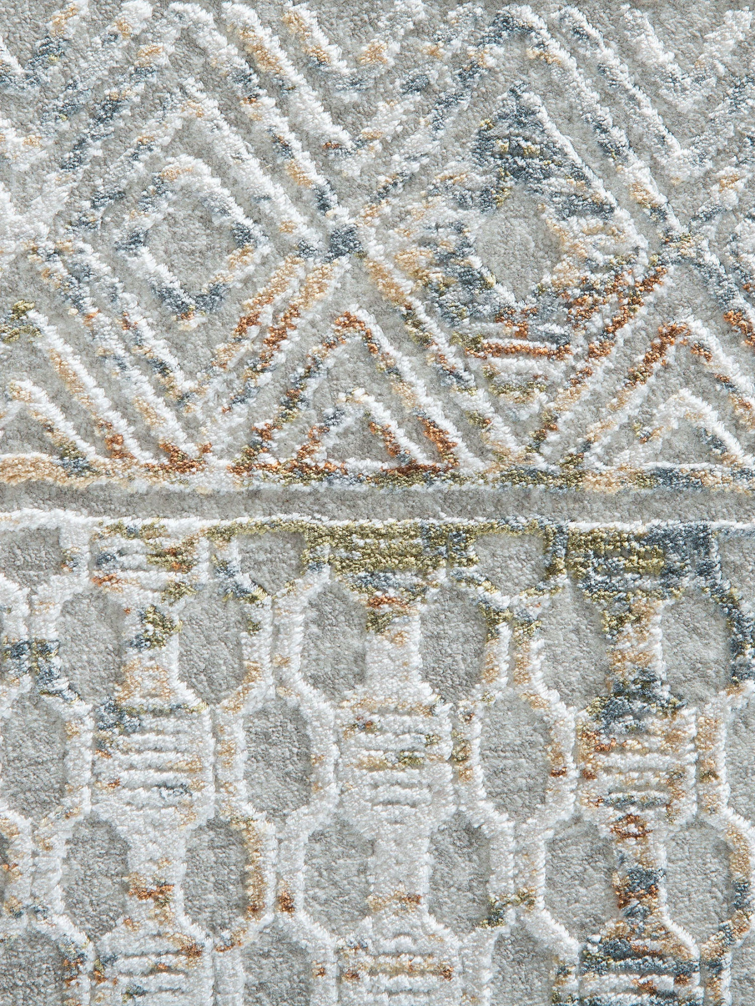 Vintage-Teppich, Silber Vintage-Teppich, Silber -Einrichtungsgegenstände Geschäft Cullen VintageTeppich Grau Silber 160x230 lup