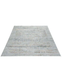 Vintage-Teppich, Silber 4 Vintage-Teppich, Silber -Einrichtungsgegenstände Geschäft Cullen Vintageteppich Grau Silber 160x230 fper