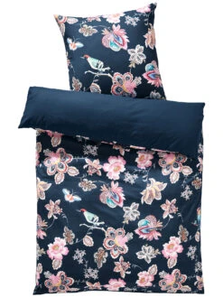 Renforcé-Bettwäsche, Navy -Einrichtungsgegenstände Geschäft Dalina Bettwaesche Blau Navy 135x200 pla