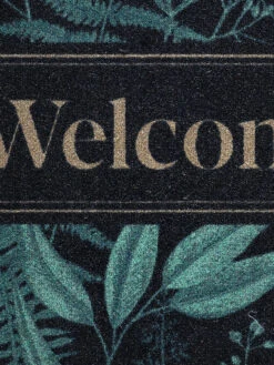 Sauberlaufmatte, Forets Leaves Green -Einrichtungsgegenstände Geschäft Door Fussmatte Gruen ForetsLeavesGreen 50x80 lup