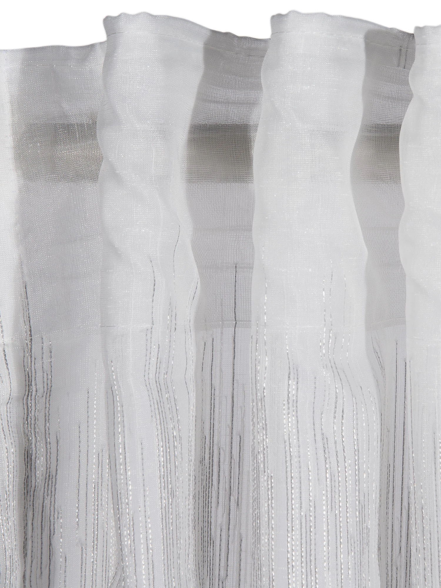 Vorhang mit Gardinenband, Grau Vorhang Mit Gardinenband, Grau -Einrichtungsgegenstände Geschäft Ella Gardine verdeckteSchlaufe grau 140x245 lup1