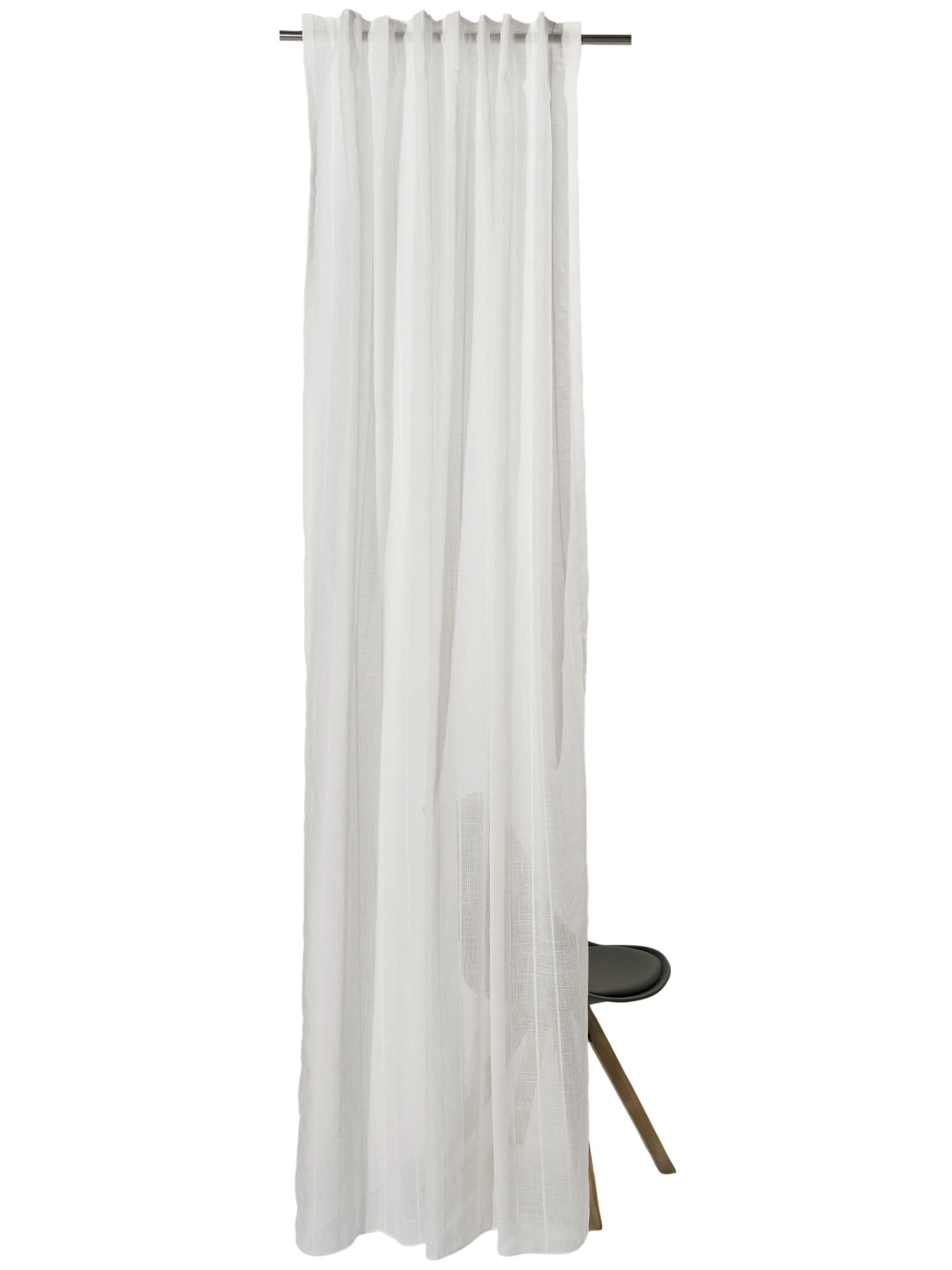 Vorhang mit Gardinenband, Natur Vorhang Mit Gardinenband, Natur -Einrichtungsgegenstände Geschäft Emely Gardine verdeckteSchlaufe beige Natur 140x245 pla2