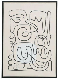 Leinwandbild, Schwarz/Weiss -Einrichtungsgegenstände Geschäft Endless Druckgerahmt Weiss SchwarzWeiss 50x70 pla